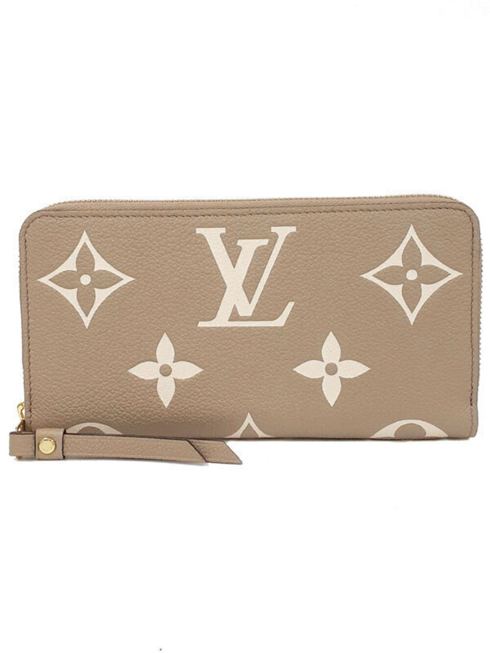Louis Vuitton Bicolor Monogram Empreinte Zippy Wallet Round Zipper Long